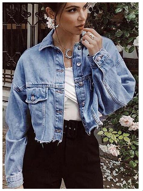 givenchy cropped denim jacket|oversized distressed jean jacket.